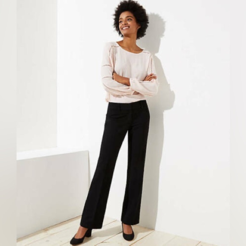 LOFT Black Trousers for Women